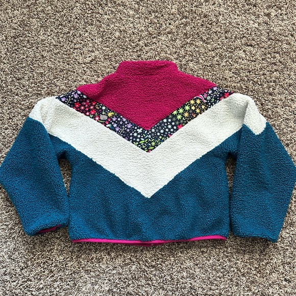 Disney Encanto faux Shearling Teddy colorful zip up jacket kids size 13 - Picture 9 of 17